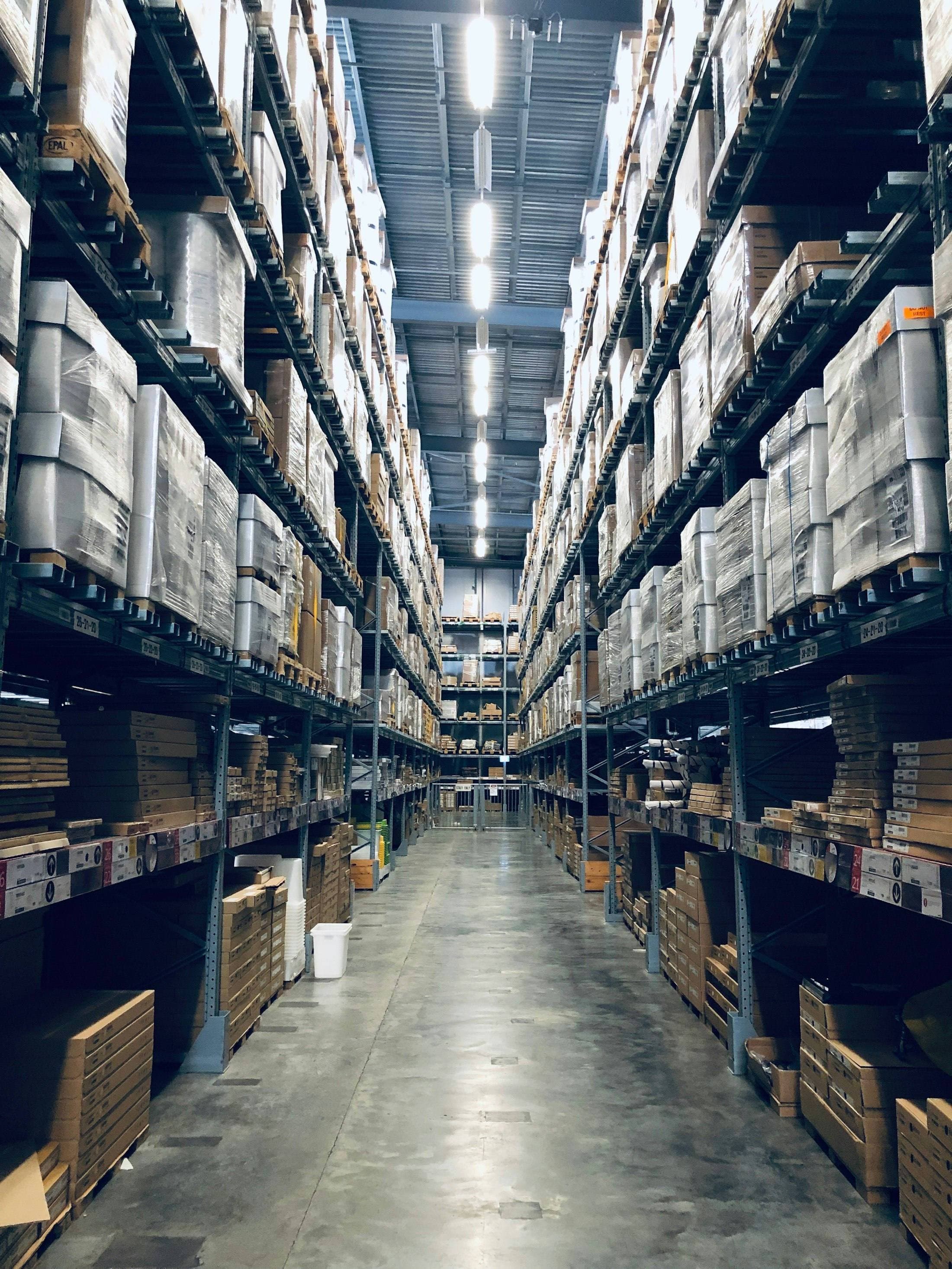 Certified lots documented in an export warehouse